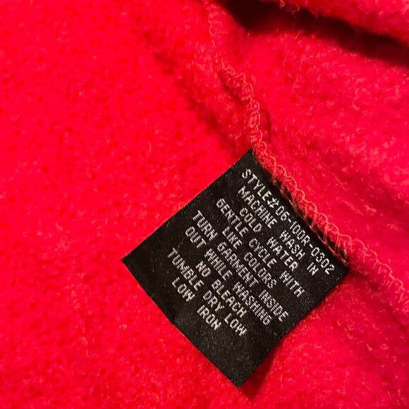 Exco Y2K Boys Size Medium Zip Up Hoodie Sweater Red - Picture 10 of 16
